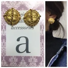 1178☺︎ゴールドのアンティークピアス☺︎
