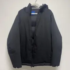 BEAMS ブラック ダウンジャケット フード付き