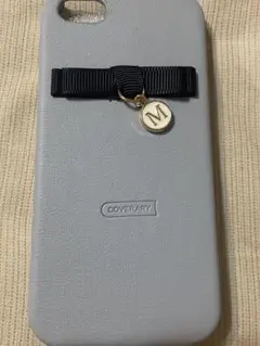 スマホケース SE第1世代 ブルー ライトブルー M イニシャル