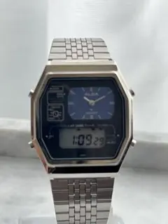 ALBA アルバ 二十面相 アナデジ デジアナ 希少！SEIKO ALBA アルバ デジアナ 二十面相 メンズ