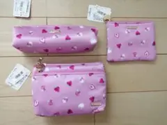 Cocoonist いちご柄 ポーチ ペンケース ティッシュポーチセット Cocoonist いちご柄 ポーチ ペンケース ティッシュポーチセット