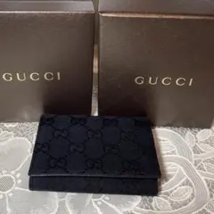 美品 GUCCI グッチ 名刺入れ コンパクト ブラック