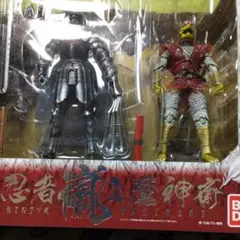 ソフビ　当時物　変身忍者嵐　魔神斎　2体セット　旧バンダイ　オマケ武器付き 変身忍者 嵐 懐かしのブリキ・ソフビ・DVD・おもちゃなど高価