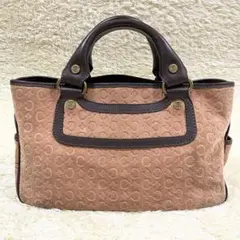 【人気】CELINE セリーヌ ブギーバッグ スエード Cマカダム トリオンフ