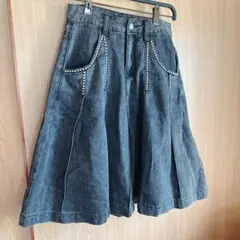 SHAGGIE スタッズ付きプリーツミディスカート　Fサイズ