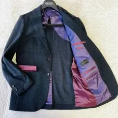 美品　Perfect Suit　テーラードジャケット ダークブルー　M