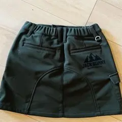 新品カーキ裏起毛ジャックバニースカートo