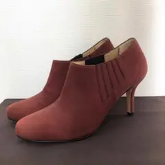 PELLICO ショートブーツ ブーティ 22.5 バーガンディ