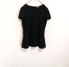 DEFACHE デファッシェ ネイビー サイドスリット　スリムシルエット　M