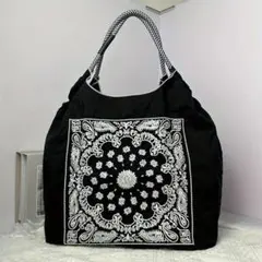 刺繍エコバッグ「 Mサイズ」 ナイロンバック