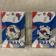 EXPO ミャクミャク　ゴルフマーカー　ミズノ　公式グッズ　2個セット