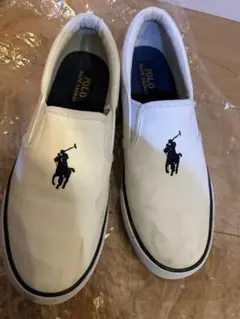 Polo Ralph Lauren ホワイト スリッポン