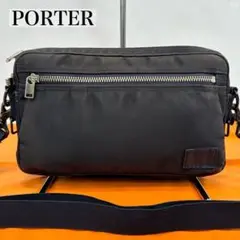 【美品】ポーター リフト ショルダーバッグ ボディバッグ ナイロン 肩掛け 黒