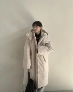 etre tokyo フーディパディングロングコート