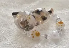 三毛猫風の置物