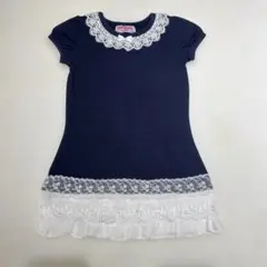 MOCHANA junior ワンピース 半袖 ネイビー 120