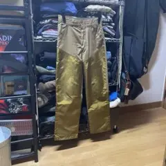 【激レア】vintage 70s 茶 ハンティングパンツ ナイロン 切り替え