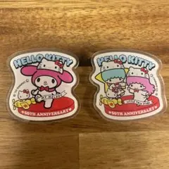 ハローキティ 50周年記念 キキララ・マイメロ　マグネット