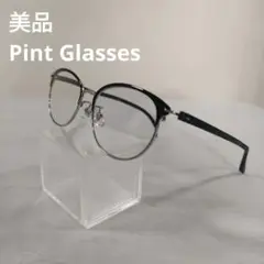 312 美品　PINT GLASSES PG-709-BK 　メガネ　度あり