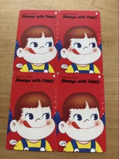 19. 済テレホンカード　ぺこちゃん　４枚組