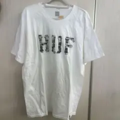 3074 HUF ホワイト Tシャツ ロゴプリント
