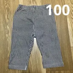プティマイン　100サイズ　プチプラレギンス　ギンガムチェック
