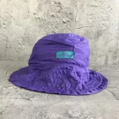 cy166帽子　バケットハット　ハット　紫　90s Y2K