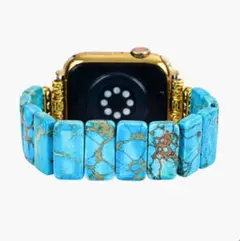 【Cape Diablo】ターコイズブルー Apple Watch バンド