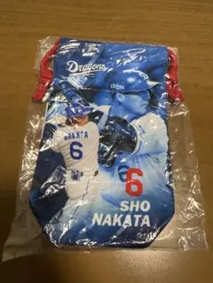 ドラゴンズガチャ　6 中田翔　縦長きんちゃく