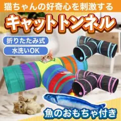 猫 トンネル ピンク おもちゃ キャットトンネル ペット玩具 折りたたみ式