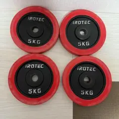 アイロテック 5kg 4枚セット プレート ラバー iROTEC ダンベル②