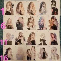 xoxo shop様 人物 ステッカー 1セット バラ売り可