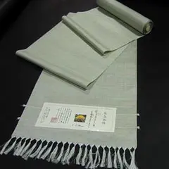 渡源織物　手織　手染め　山形草木染紬　新品未使用　躾付き試着無し c148_1.jpg