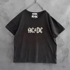 stradivarius ストラディバリウス　ACDC パール装飾　Tシャツ