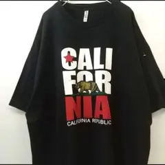 ALSTYLE カリフォルニアリパブリック ゆるだぼ Tシャツ 黒 2XL 古着