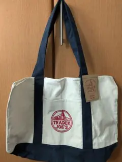 TRADER JOE'S トレーダージョーズ (紺×白)のバッグ~新品・未使用~