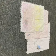 新品 ピンク系 タオルハンカチ 3枚セット