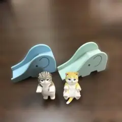 mofusand 猫　滑り台　フィギュア2個セット
