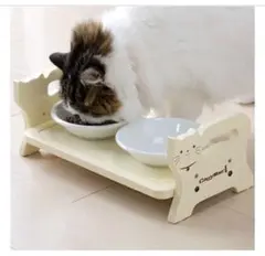 キャティーマン CattyMan ウッディーダイニング 猫 食器台