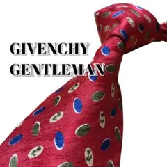 ★GIVENCHY GENTLEMAN★　レッド系　総柄　イタリア製