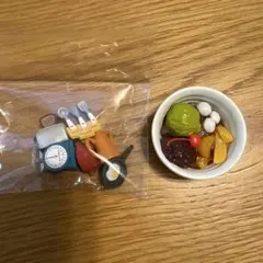 料理道具とあんみつのマグネット