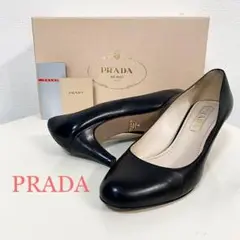 ★限定特価★ PRADA プラダ レザー ハイヒール サフィアーノ パンプス