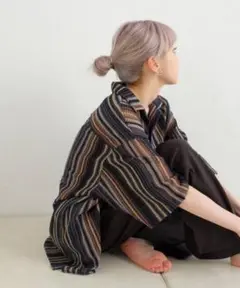 【WHIMSIC】OPEN COLLAR LACE SHIRT