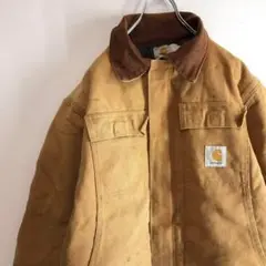 90s古着 carhartt カーハートワンポイントロゴ ダックジャケット