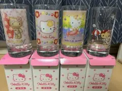 サンリオ　くるっとまわしてサマーチャレンジ くじ　ハローキティ　グラス