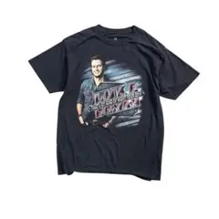 7SM2 【LUKE BRYAN】2014 ツアーTシャツ　黒　古着used