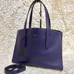 未使用✨ コーチ チャリーキャリオール クリスタル 2wayショルダーバッグ