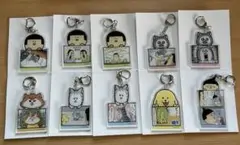 まめきちまめこ　アクリルキーホルダー　フルコンプ　ダイソー