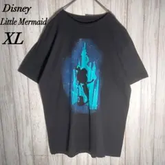 【希少デザイン】Disneyリトルマーメイド XL シルエットデザイン Tシャツ