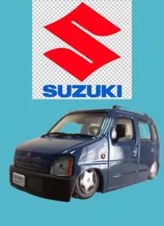スズキ　ワゴンR　1993　ローダウンカスタム　ミニカー　【観賞用】